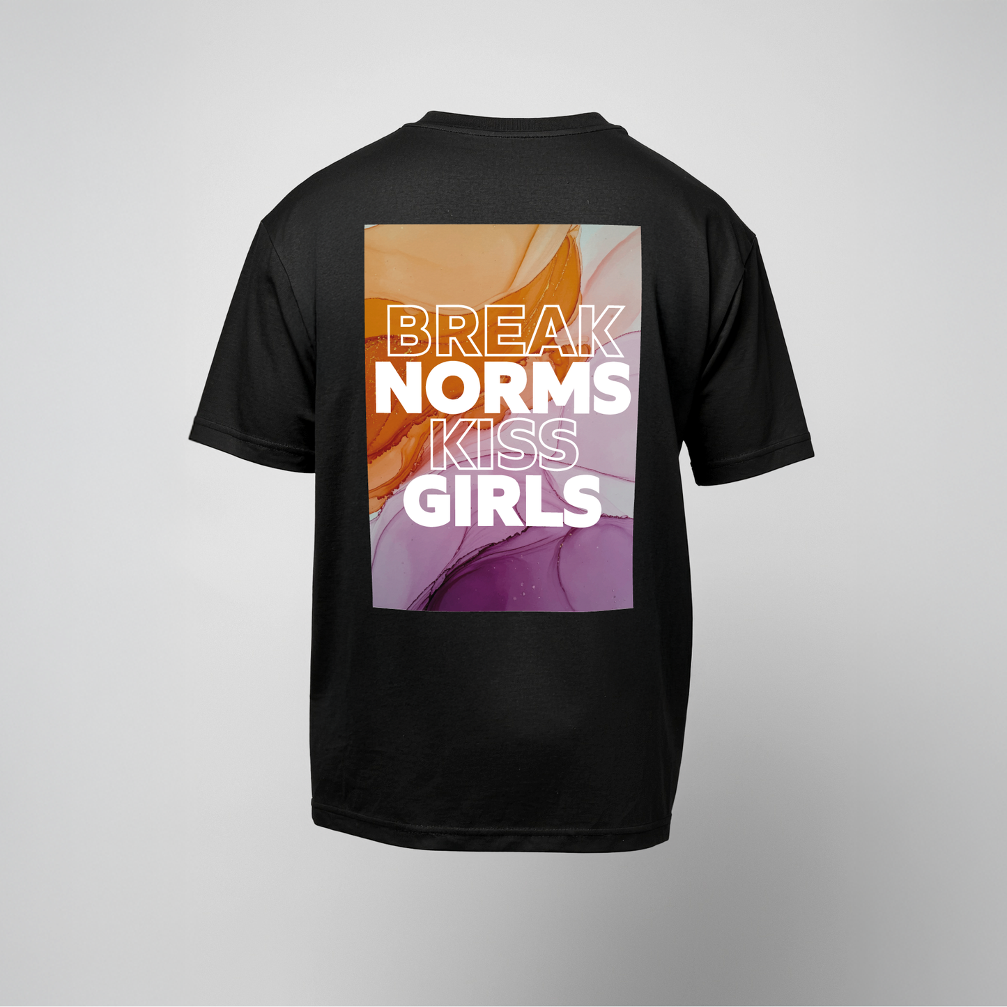 BREAK NORMS Lesbian T-Shirt im Unisex Loose Fit aus 100 % Baumwolle
