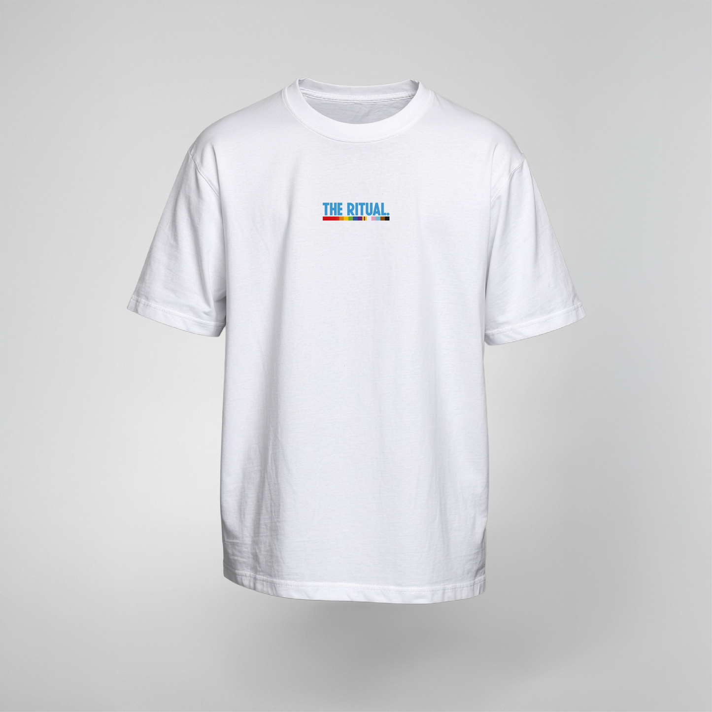Vegan Pride T-Shirt "FLOW IN PRIDE" in Pink & Blau