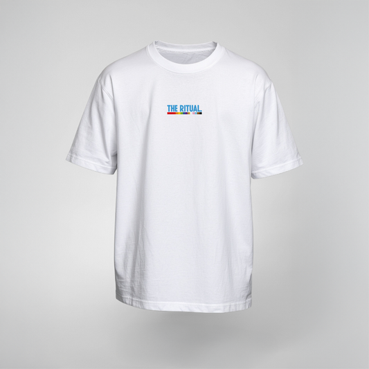Vegan Pride T-Shirt "FLOW IN PRIDE" in Pink & Blau