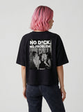No D*ck No Problem Oversized Shirt Schwarz Rückenprint – The Ritual.