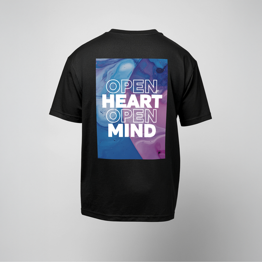 LGBTQIA+ Pride T-Shirt OPEN HEART Bi-Tee für inklusive Mode