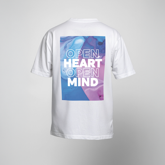 Unisex Bisexual Visibility T-Shirt OPEN HEART aus 100 % Baumwolle, vegan