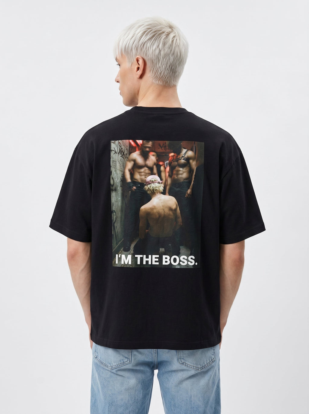 I'm The Boss Oversized Shirt Schwarz Rückenprint – The Ritual.