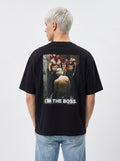I'm The Boss Oversized Shirt Schwarz Rückenprint – The Ritual.