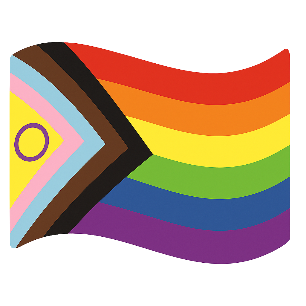 Progress Pride Flag - Waving Style