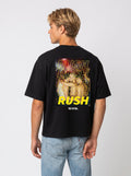 Rush Oversized Shirt Schwarz Rückenprint – The Ritual.